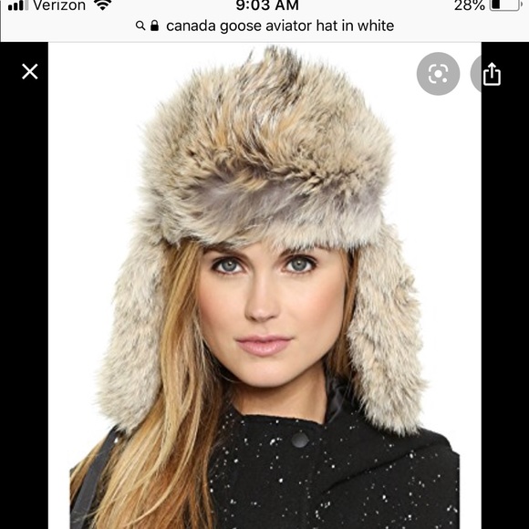 Canada Goose Other - Canada Goose Aviator Hat with fur